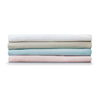Giggle Baby - 2 Pack Organic Small travel cot sheets. Approx. 95cm x 65cm. White.