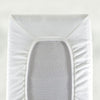 Giggle Baby - 2 Pack Organic large pram/Crib sheets to fit mattress: up to 95cm x 40cm. Cream.