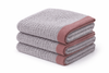 Giggle Baby - Organic Cotton Cot Blanket - Grey / Russett Trim 120x100cm.