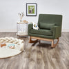 Gaia Serena Rocking/Feeding chair (Forest Green/Oak)