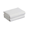 Two Pack Cot Bed Fitted Sheets White 70x140cm