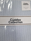 Cuddle Collection Baby Blue Cot Bed Cellular Blanket