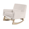 Gaia Serena Rocking/Feeding chair Ecru Corduroy - Oak Legs