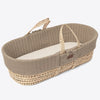 Little Green Sheep - Moses Basket and Walnut Rocking Stand Bundle - Knitted Truffle