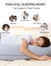 Momcozy J Shaped Maternity Body Pillow - Grey