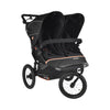Nipper Double V6 Plus Pushchair Summit Black