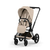 Cybex ePriam Comfort Matt Black incl. Foldable Carry Cot Cozy Beige/beige
