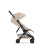 Cybex Coya Comfort Matt Black incl. Foldable Carry Cot Cozy Beige/beige