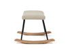 Nested Roma nursing chair and footstool - Natural boucle