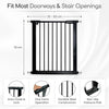 Cuddles Collection Black Stair Gate 76 and 83cm