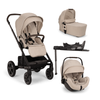 Nuna Mixx Next Pram with Nuna Arra Flex Car Seat & Curv Base Biscotti