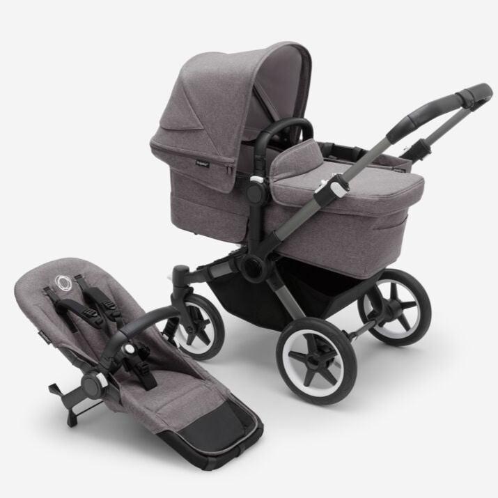 Bugaboo Donkey 5 Mono complete Graphite/Grey melange-Grey melange ...